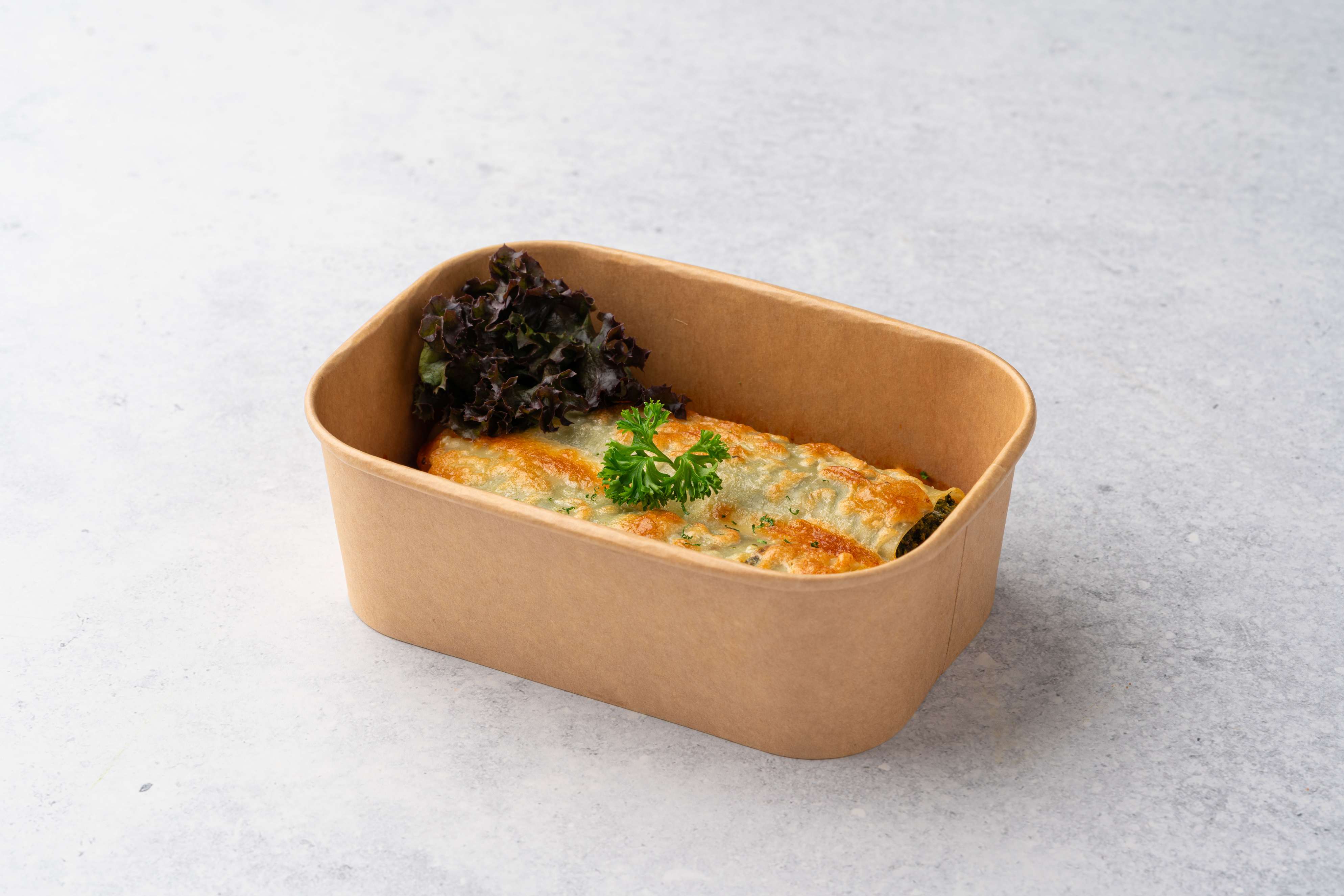 Lasagne Roll With Spinach And Cheese